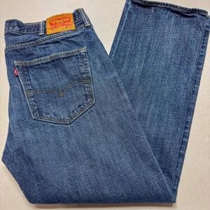 Levis 501 Jeans Mens 40x32 Blue Denim‎ Straight Leg Button Fly Classic Fit Pants